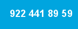 922 441 89 59 922 441 89 59